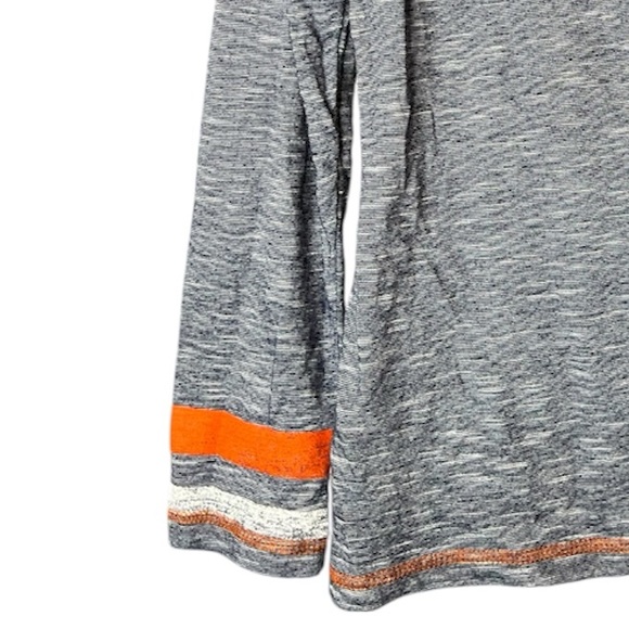 Majestic Chicago Bears Women’s V Neck Long Sleeve Shirt - Gray and Orange SZ M - Picture 6 of 6